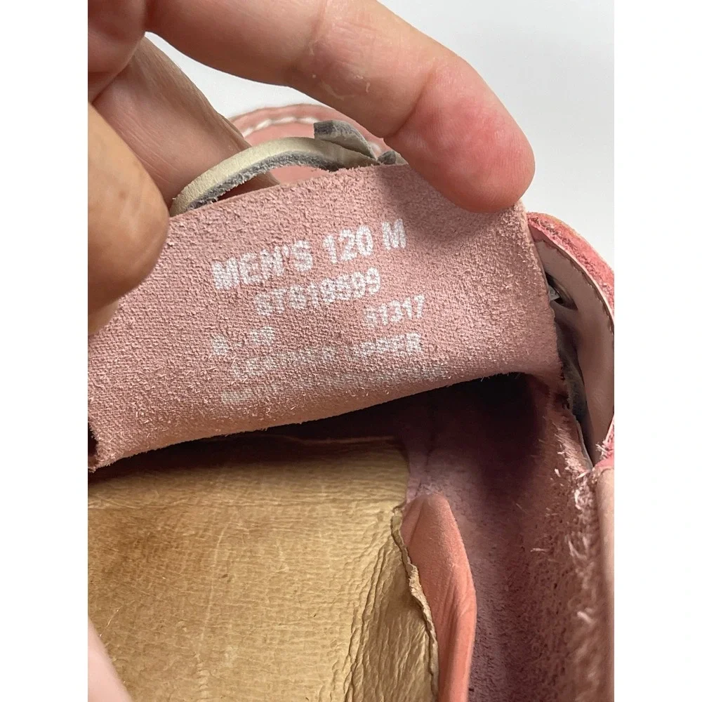 Sperry Top-Sider Authentic Original Men 12 M Pink Leather Boat Shoes Resort
